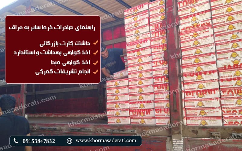 صادرات خرما استعمران به عراق